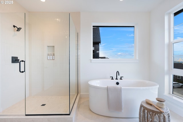 310 W Fir Loop, Washougal, WA 98671 - bathroom featuring a stall shower and a freestanding bath