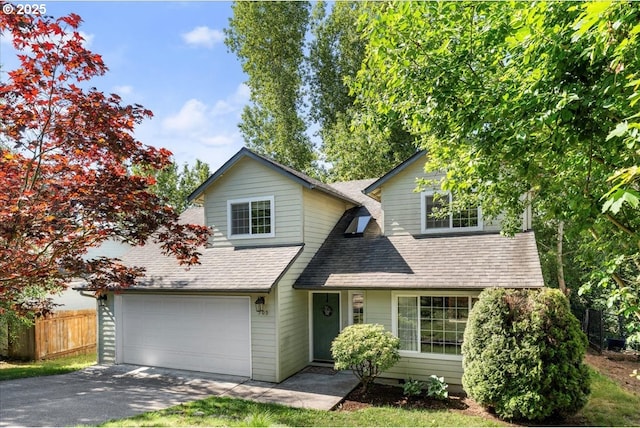 505 Upper Lavista Ct NW, Salem, OR 97304 - view of front of home with driveway, a shingled roof, and a garage
