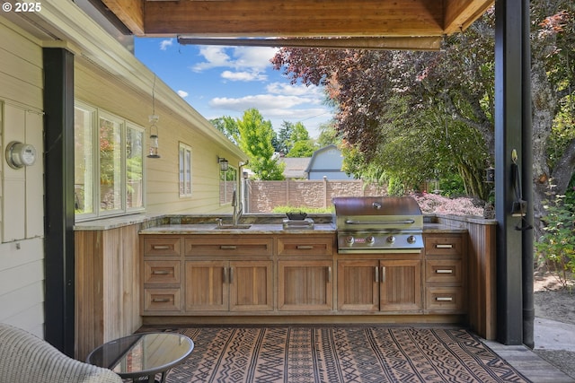 8895 SW Bohmann Pkwy, Portland, OR 97223 - view of patio / terrace featuring a sink