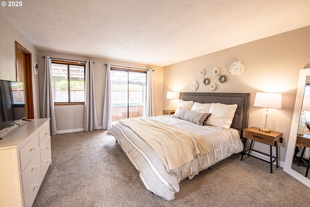 3308 Honeywood St, Eugene, OR 97408 - bedroom featuring light colored carpet, baseboards, and access to outside