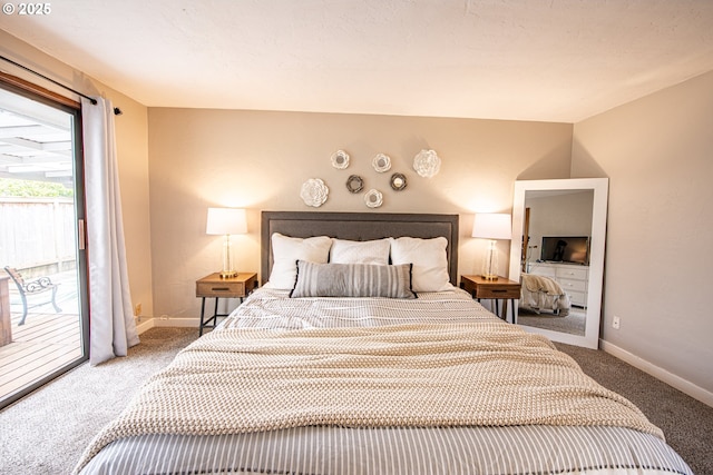 3308 Honeywood St, Eugene, OR 97408 - bedroom featuring access to outside, carpet flooring, and baseboards