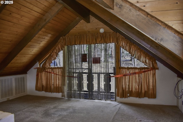 attic with visible vents