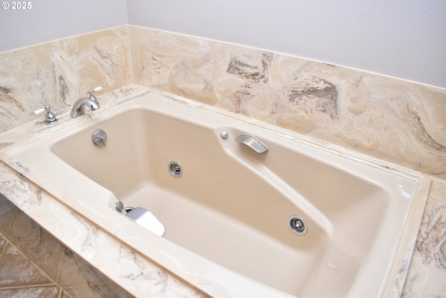 bathroom with a jetted tub