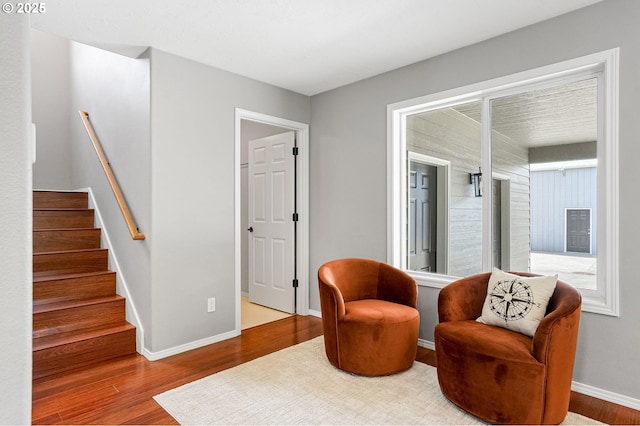 4782 Lowell Ave, Keizer, OR 97303 - living area with wood finished floors and stairway