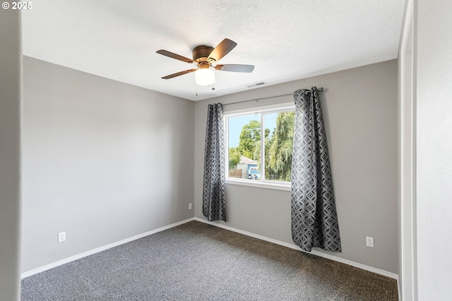 4782 Lowell Ave, Keizer, OR 97303 - unfurnished room featuring carpet floors, ceiling fan, and a textured ceiling