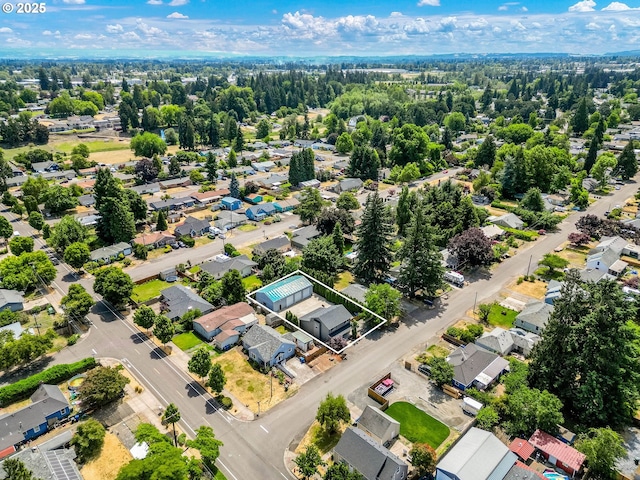 4782 Lowell Ave, Keizer, OR 97303 - aerial view of residential area featuring property parcel outlined