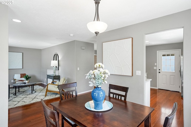 4782 Lowell Ave, Keizer, OR 97303 - dining space with wood finished floors and recessed lighting