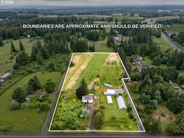 13601 S Union Hall Rd, Canby, OR 97013 - aerial overview of property's location featuring property parcel outlined