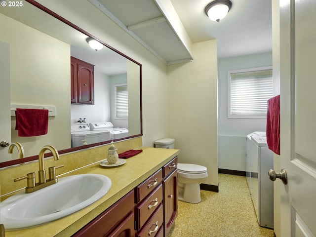 13601 S Union Hall Rd, Canby, OR 97013 - bathroom with independent washer and dryer and vanity