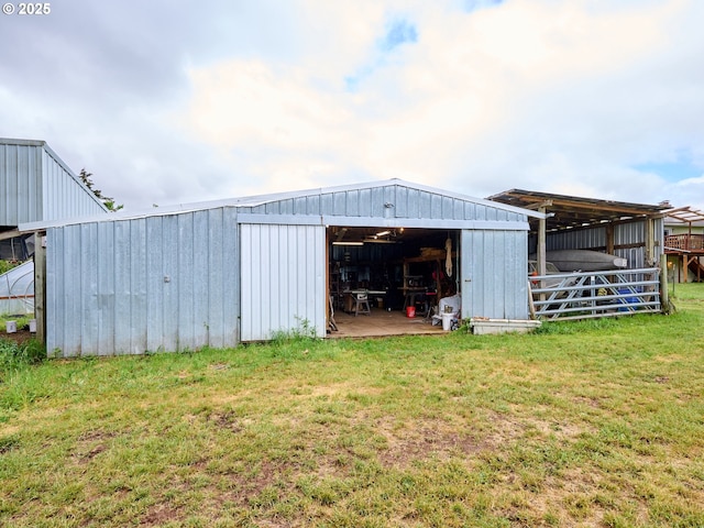 13601 S Union Hall Rd, Canby, OR 97013 - view of pole building featuring a lawn