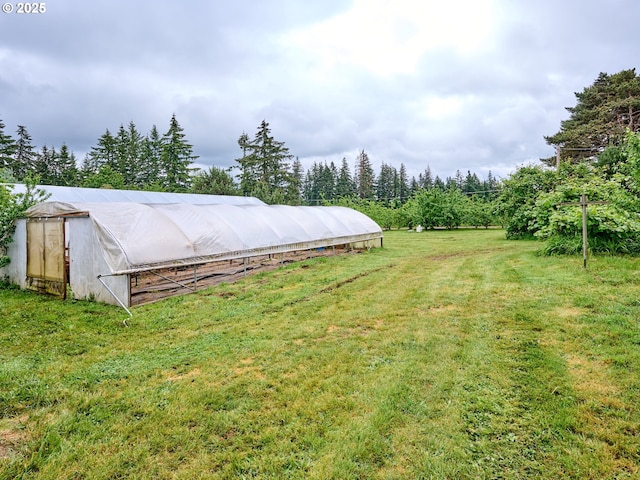 13601 S Union Hall Rd, Canby, OR 97013 - view of green lawn featuring an exterior structure and an outbuilding