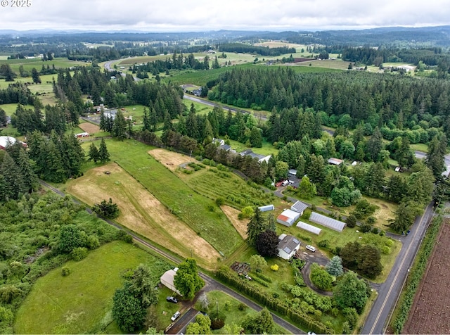 13601 S Union Hall Rd, Canby, OR 97013 - aerial view of property and surrounding area featuring rural landscape