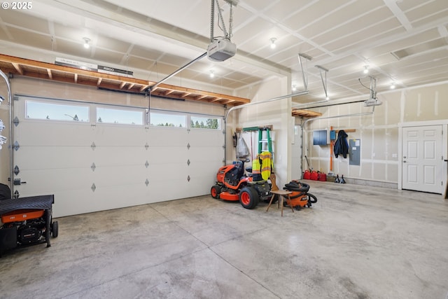219 W Christy Ct, Yacolt, WA 98675 - garage with a garage door opener and electric panel