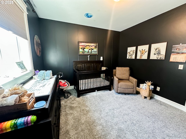 2950 Birch St, Baker City, OR 97814 - carpeted bedroom with a nursery area and baseboards