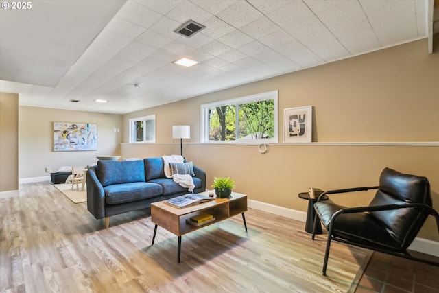 7323 SW Nevada Ter, Portland, OR 97219 - living area with wood finished floors and baseboards