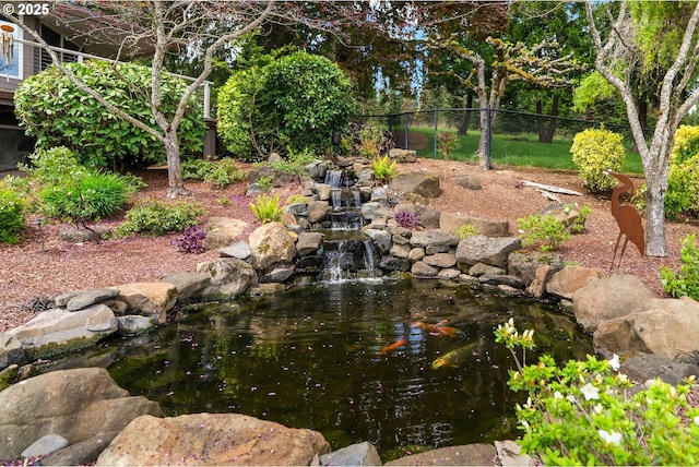 45585 NW David Hill Rd, Forest Grove, OR 97116 - view of yard with a small pond