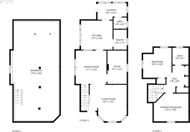 3324 SE Salmon St, Portland, OR 97214 - view of home floor plan