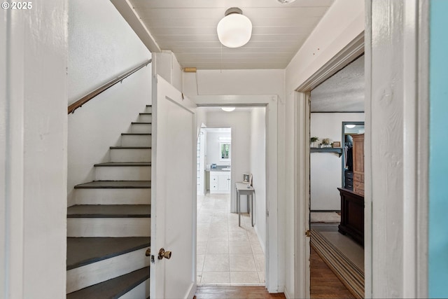 2720 Bowman Rd, Reedsport, OR 97467 - stairway with wood finished floors