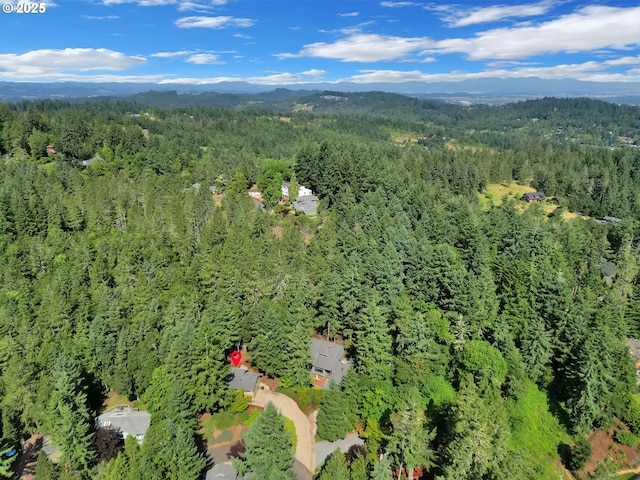 768 Brookside Dr, Eugene, OR 97405 - aerial overview of property's location with a forest and a mountainous background