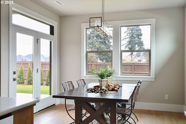 4909 NE 132nd Cir, Vancouver, WA 98686 - dining room with plenty of natural light, light wood finished floors, and baseboards