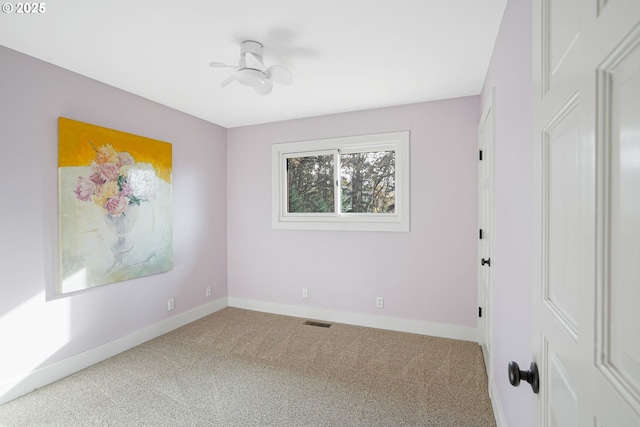 view of carpeted empty room