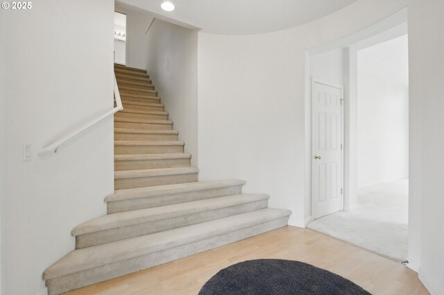 15820 SW Towhee Ln, Beaverton, OR 97007 - stairway with wood finished floors