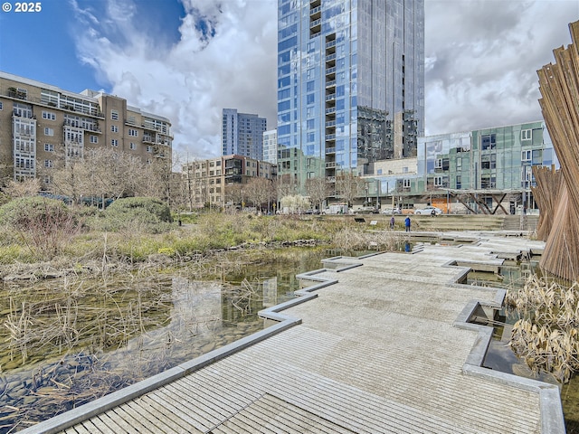 1030 NW 12th Ave Unit 410, Portland, OR 97209 - view of patio / terrace with a view of city