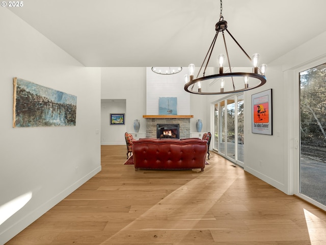 interior space featuring light hardwood / wood-style floors and a healthy amount of sunlight