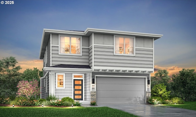 7827 SW Thornbridge Ter Unit 9, Beaverton, OR 97007 - view of front of property with an attached garage and driveway
