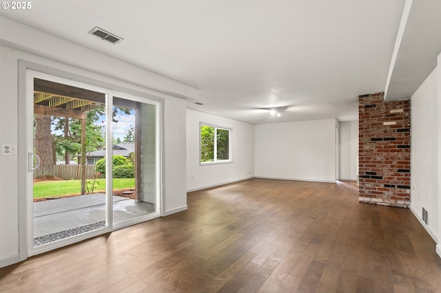 13980 Shireva Ct, Lake Oswego, OR 97034 - unfurnished living room with hardwood / wood-style flooring and baseboards