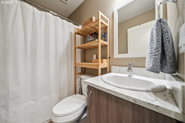 116 NE 109th Ave Unit A5, Portland, OR 97220 - bathroom featuring toilet, vanity, and curtained shower