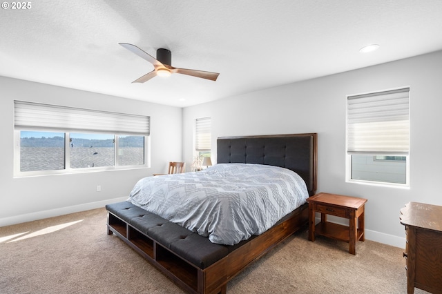 10080 SE Wood Fern St, Happy Valley, OR 97086 - bedroom featuring baseboards, carpet flooring, a ceiling fan, and recessed lighting