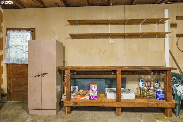 detailed view of unfinished concrete floors