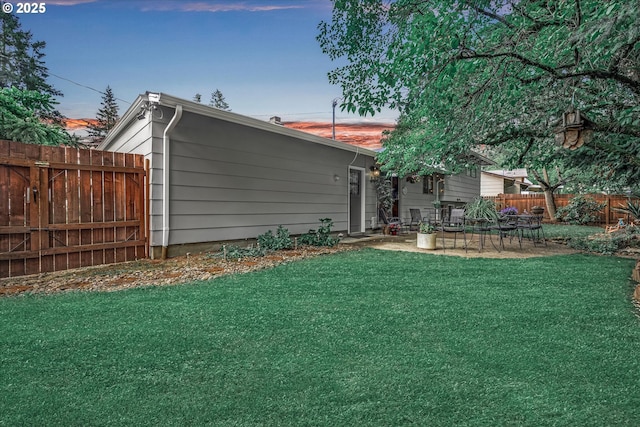 rear view of house with a patio