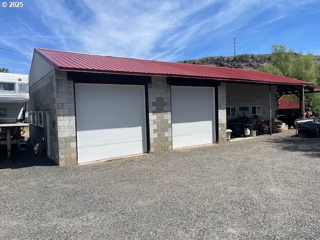 501 Clairmont St, Wallowa, OR 97885 - view of detached garage