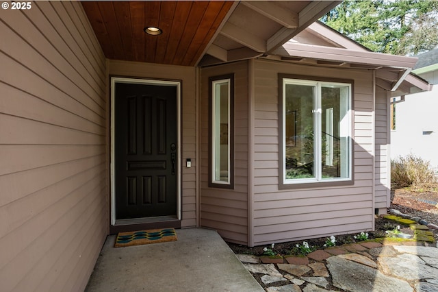 view of entrance to property