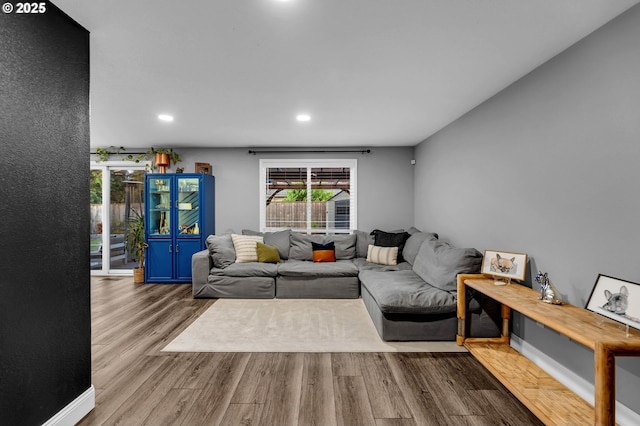 10417 NE 86th Ave, Vancouver, WA 98662 - living room featuring wood finished floors and recessed lighting