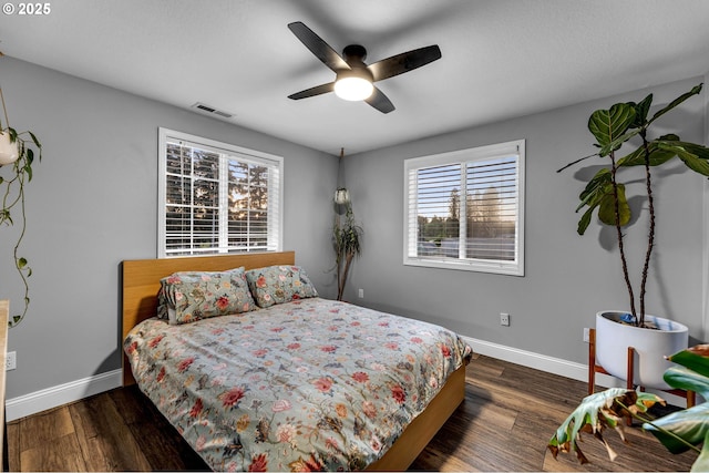 10417 NE 86th Ave, Vancouver, WA 98662 - bedroom featuring wood finished floors and a ceiling fan
