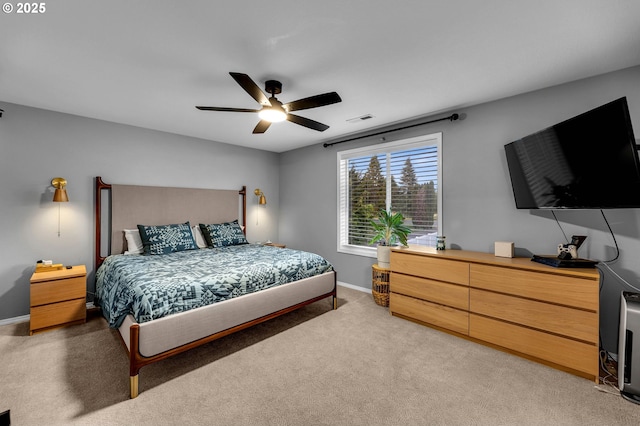 10417 NE 86th Ave, Vancouver, WA 98662 - bedroom with light colored carpet and a ceiling fan