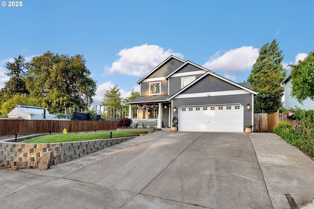 10417 NE 86th Ave, Vancouver, WA 98662 - view of front of property with a porch, concrete driveway, and a garage