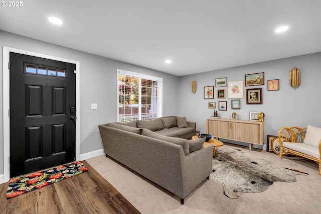 10417 NE 86th Ave, Vancouver, WA 98662 - living room featuring recessed lighting and light wood-type flooring
