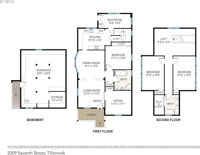 2309 7th St, Tillamook, OR 97141 - home floor plan