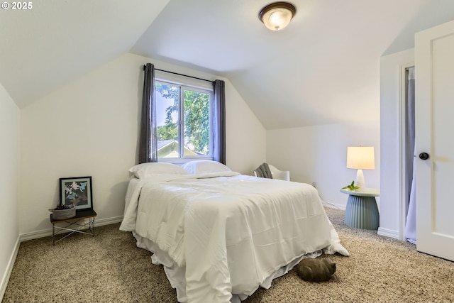 6540 SE 88th Ave, Portland, OR 97266 - carpeted bedroom featuring lofted ceiling and baseboards
