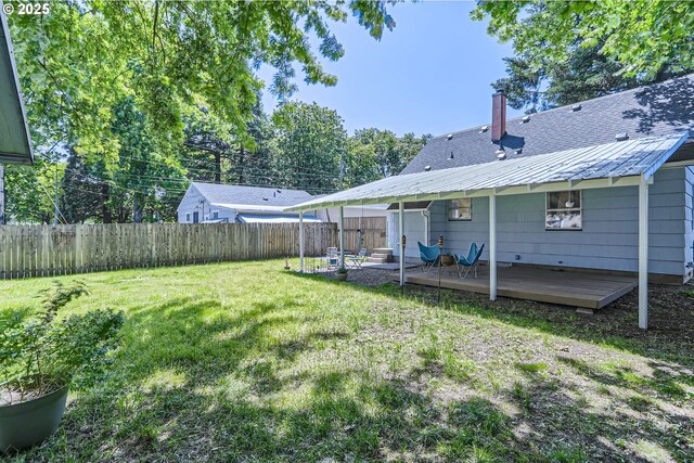 6540 SE 88th Ave, Portland, OR 97266 - view of yard with a deck and a patio area