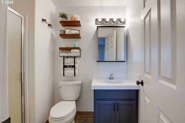 1185 Shady Ln, Keizer, OR 97303 - bathroom featuring vanity and a shower with door