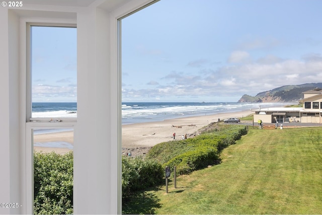 3929 NW Jetty Ave Unit 5, Lincoln City, OR 97367 - water view featuring nearby beach