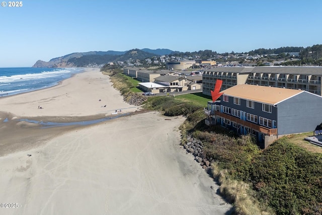 3929 NW Jetty Ave Unit 5, Lincoln City, OR 97367 - aerial view of a water and mountain view