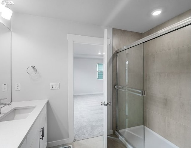 18960 SW Eureka Ln, Beaverton, OR 97007 - full bathroom with vanity and baseboards