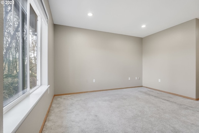 view of carpeted empty room