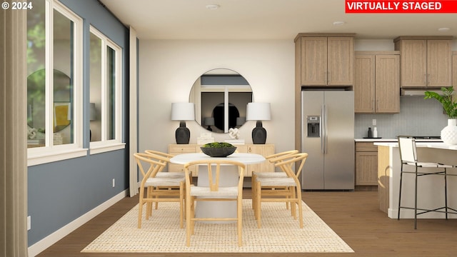 17007 NE 38th Ave, Vancouver, WA 98686 - dining area featuring dark wood-style floors and baseboards